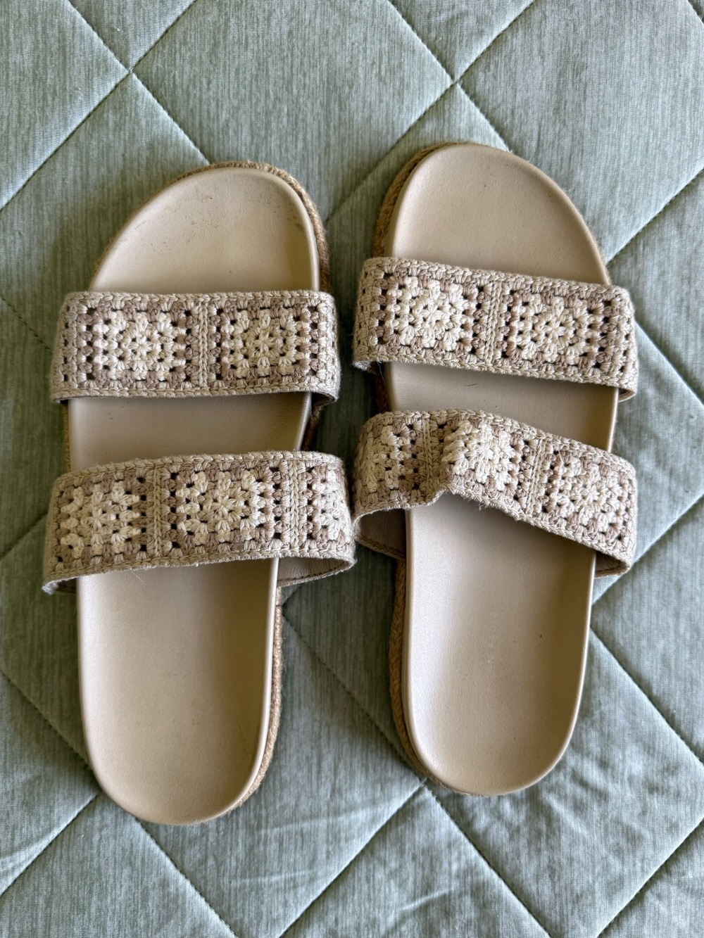 American Eagle Slide Sandals - Beige